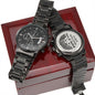 Lion of Judah Revelations 5:5 Engraved Black Chronograph Watch