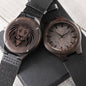 King of Lions Bold and Fierce Engraved Wooden Watch