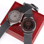King of Lions Bold and Fierce Engraved Wooden Watch