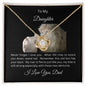 To My Daughter Old Lion | Love Knot Necklace