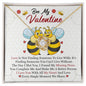 Bee My Valentine Love Knot Necklace