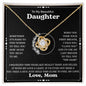 To My Beautiful Daughter - Love Knot Necklace