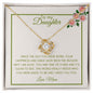 To My Daughter I Need You | Love Knot Necklace