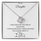 TO MY DAUGHTER I SMILE | LOVE KNOT NECKLACE