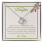 To My Daughter I Need You | Love Knot Necklace