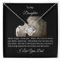To My Daughter Old Lion | Love Knot Necklace