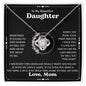 To My Beautiful Daughter - Love Knot Necklace