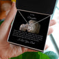 To My Daughter Old Lion | Love Knot Necklace