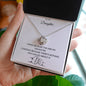 TO MY DAUGHTER I SMILE | LOVE KNOT NECKLACE