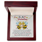 Bee My Valentine Love Knot Necklace