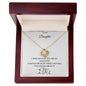 TO MY DAUGHTER I SMILE | LOVE KNOT NECKLACE
