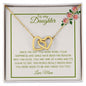 To My Daughter I Need You | Interlocking Necklace