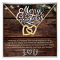 Interlocking Heart Necklace One Wish Mother | Merry Christmas