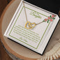To My Daughter I Need You | Interlocking Necklace
