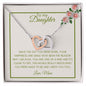 To My Daughter I Need You | Interlocking Necklace