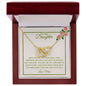 To My Daughter I Need You | Interlocking Necklace