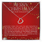 Delicate Heart Necklace To My Daughter Lives Complete | Merry Christmas