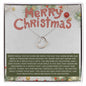 Delicate Heart Necklace Every Smile Merry Christmas