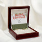 Delicate Heart Necklace Every Smile Merry Christmas