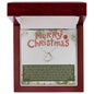 Delicate Heart Necklace Every Smile Merry Christmas