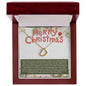 Delicate Heart Necklace Every Smile Merry Christmas