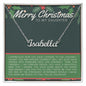 Custom Name Necklace Daughter | Merry Christmas