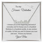 Custom Name Necklace Valentine | Beginning and the End
