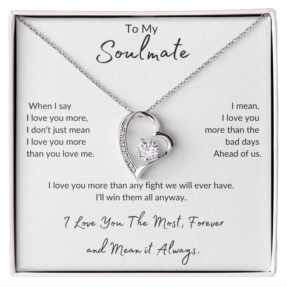 Soulmate Forever Love and Forever Smiling Necklace