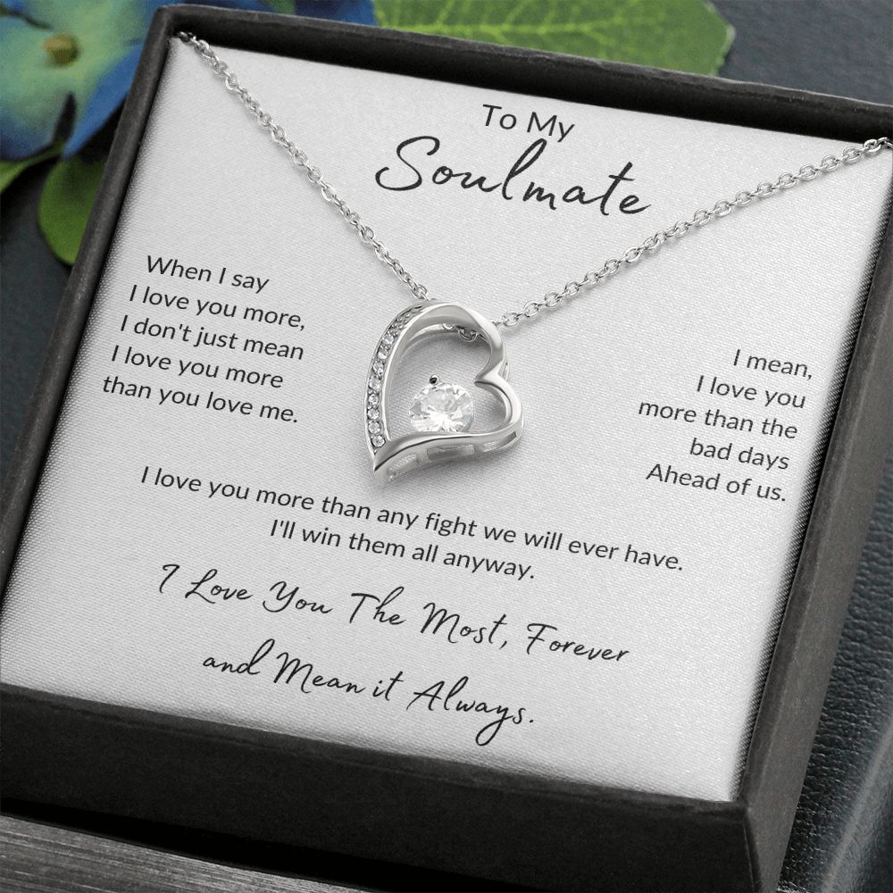 Soulmate Forever Love and Forever Smiling Necklace