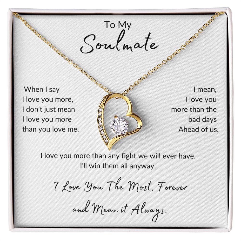 Soulmate Forever Love and Forever Smiling Necklace
