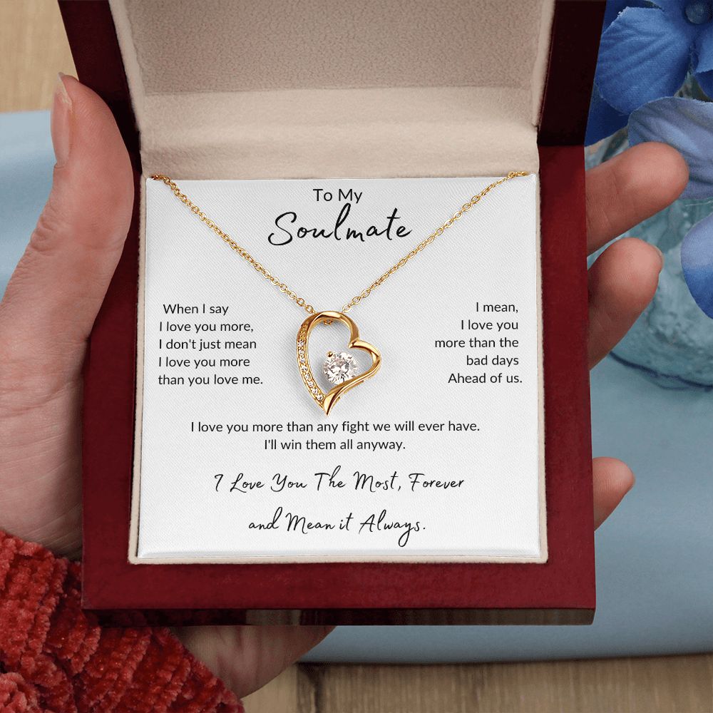Soulmate Forever Love and Forever Smiling Necklace