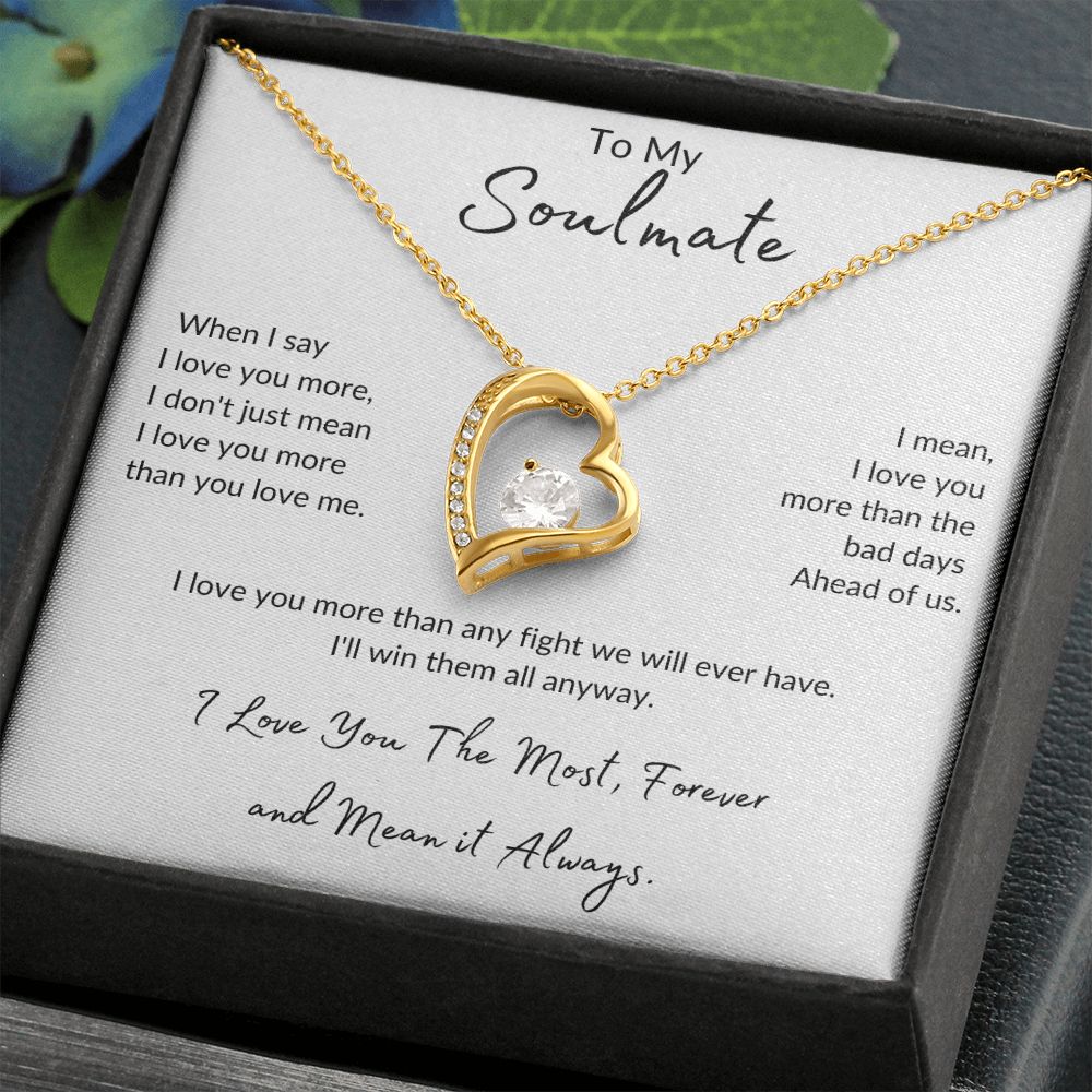 Soulmate Forever Love and Forever Smiling Necklace