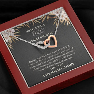 To My Lovely Wife Interlocking Necklace