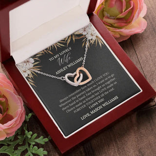 To My Lovely Wife Interlocking Necklace