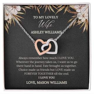 To My Lovely Wife Interlocking Necklace