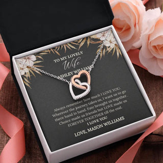 To My Lovely Wife Interlocking Necklace