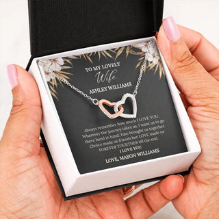 To My Lovely Wife Interlocking Necklace