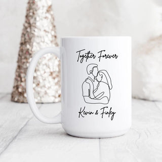 Minimal Couple Personalized Mug