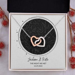 Personalized Minimal Star Map Necklace