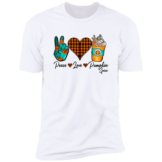 Peace Love Pumpkin Spice Premium Short Sleeve Tee (Closeout)