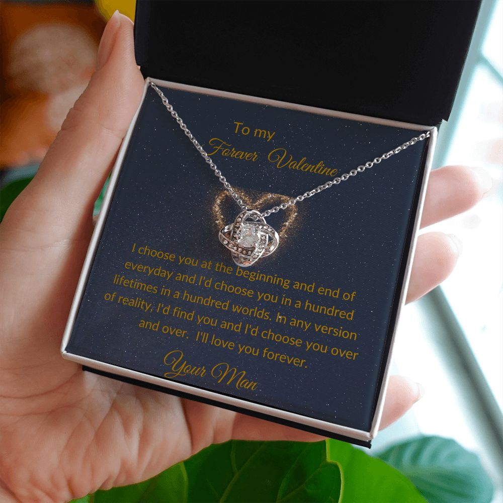 Love Knot Valentine Necklace