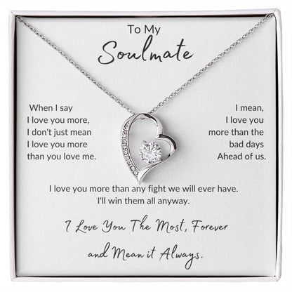 Soulmate Forever Love and Forever Smiling Necklace