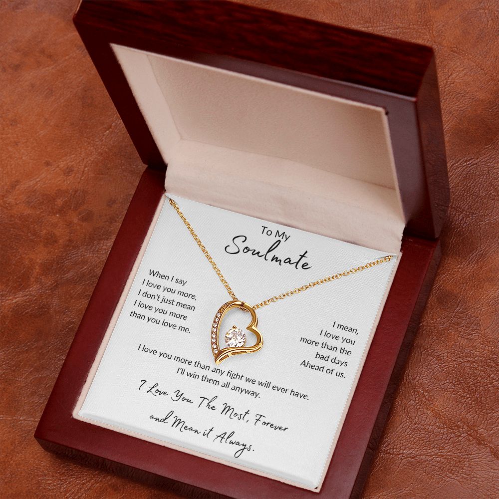 Soulmate Forever Love and Forever Smiling Necklace